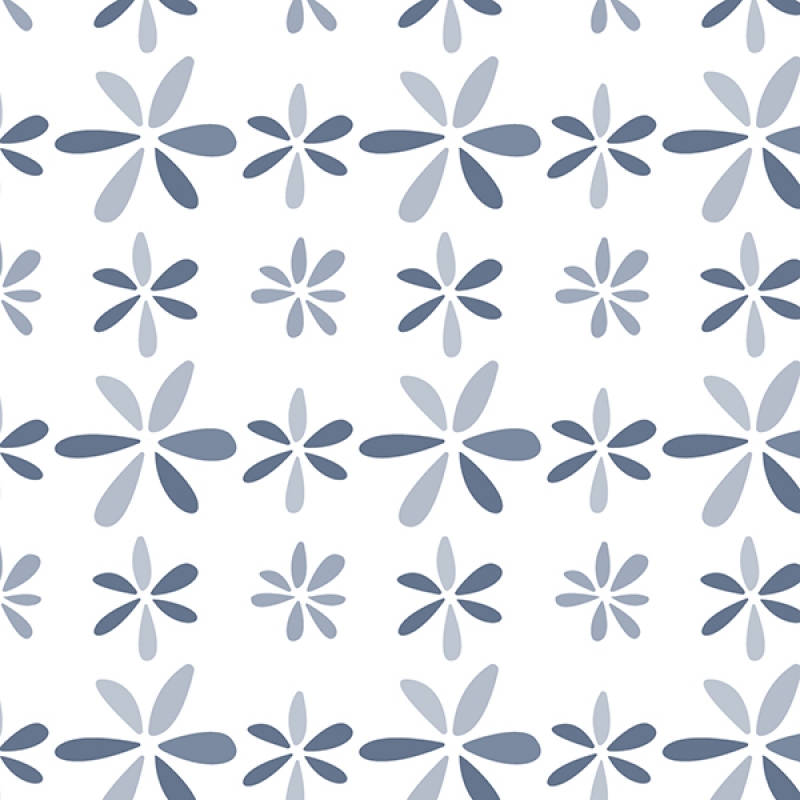 Küchenrückwand Blumen Blaugrau