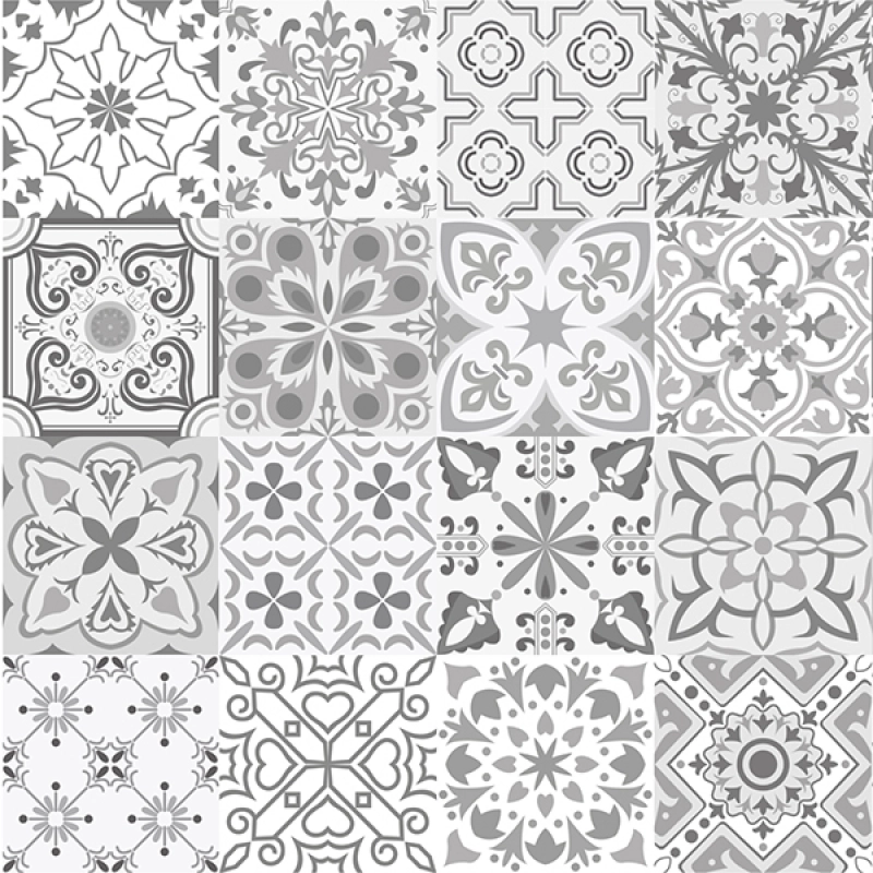 Küchenrückwand Acrylglas Grau Patchwork Kacheln