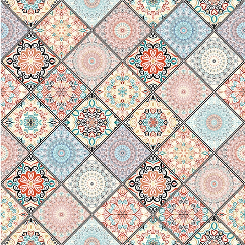 Küchenrückwand Acrylglas Boho Patchwork