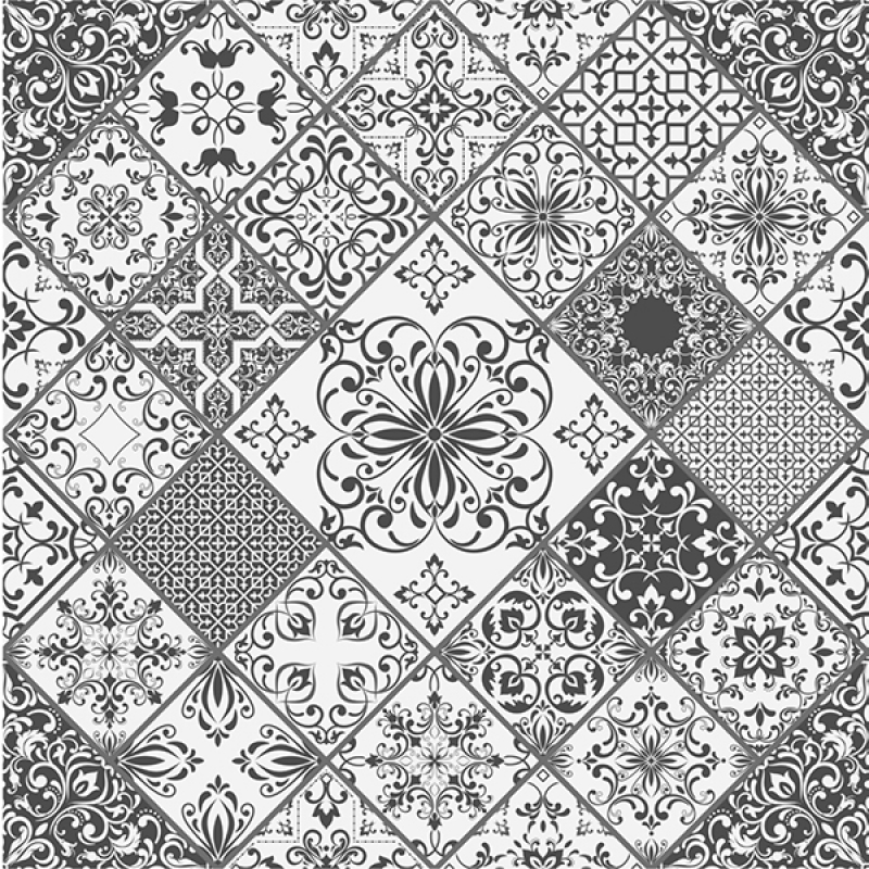 Küchenrückwand Acrylglas Vintage Patchwork