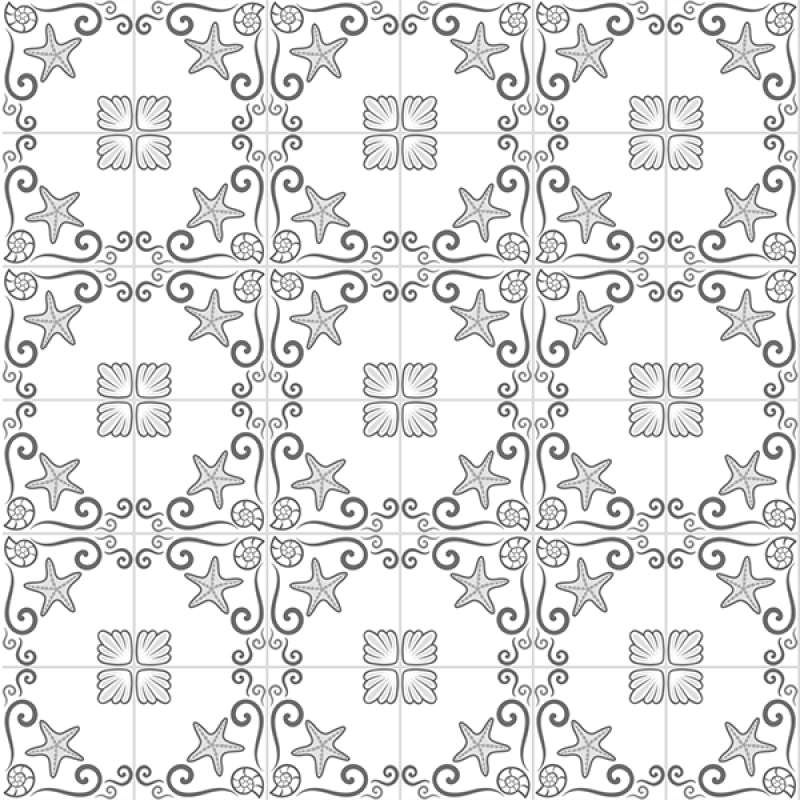 Küchenrückwand Maritime Fliesen Patchwork