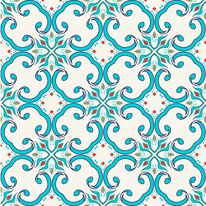 Küchenrückwand Osmanische Verzierung