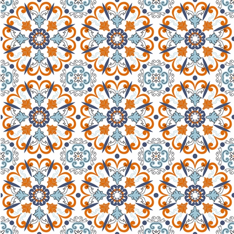 Küchenrückwand Hartschaumplatte Ottoman Blumenkunst