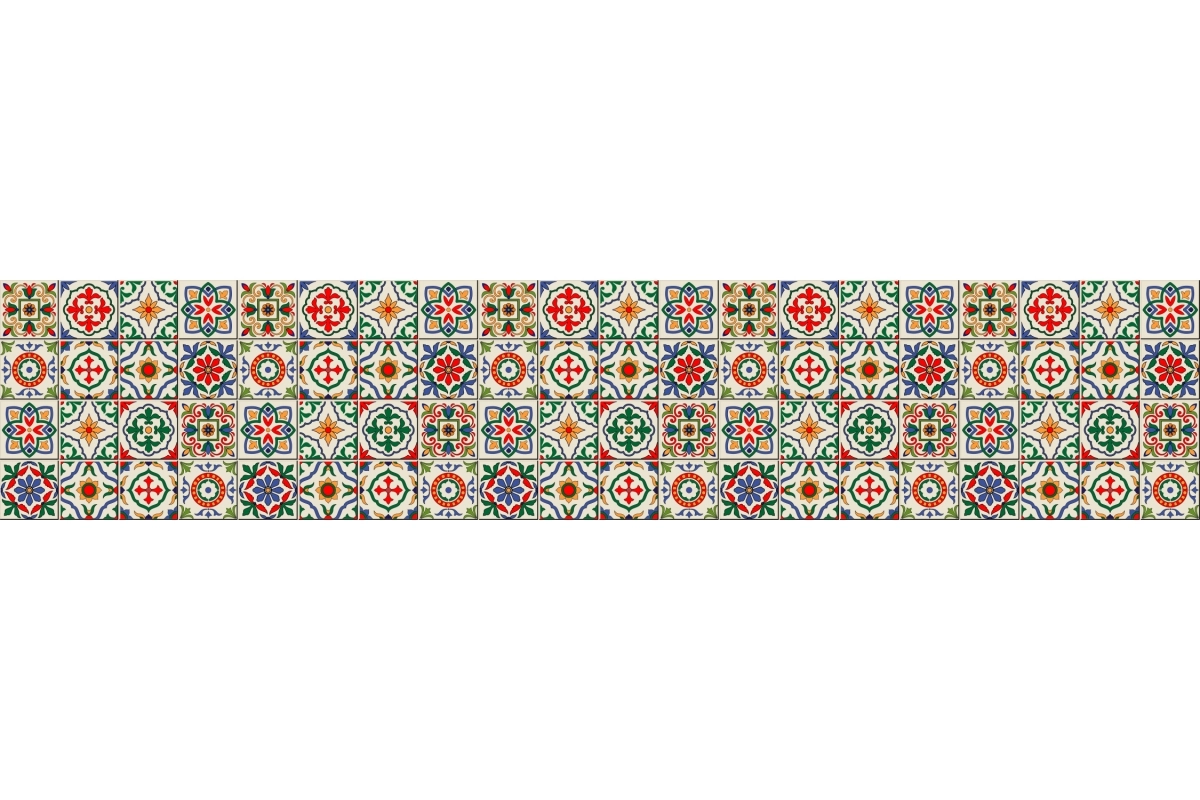 Küchenrückwand Acrylglas Spanische Patchwork