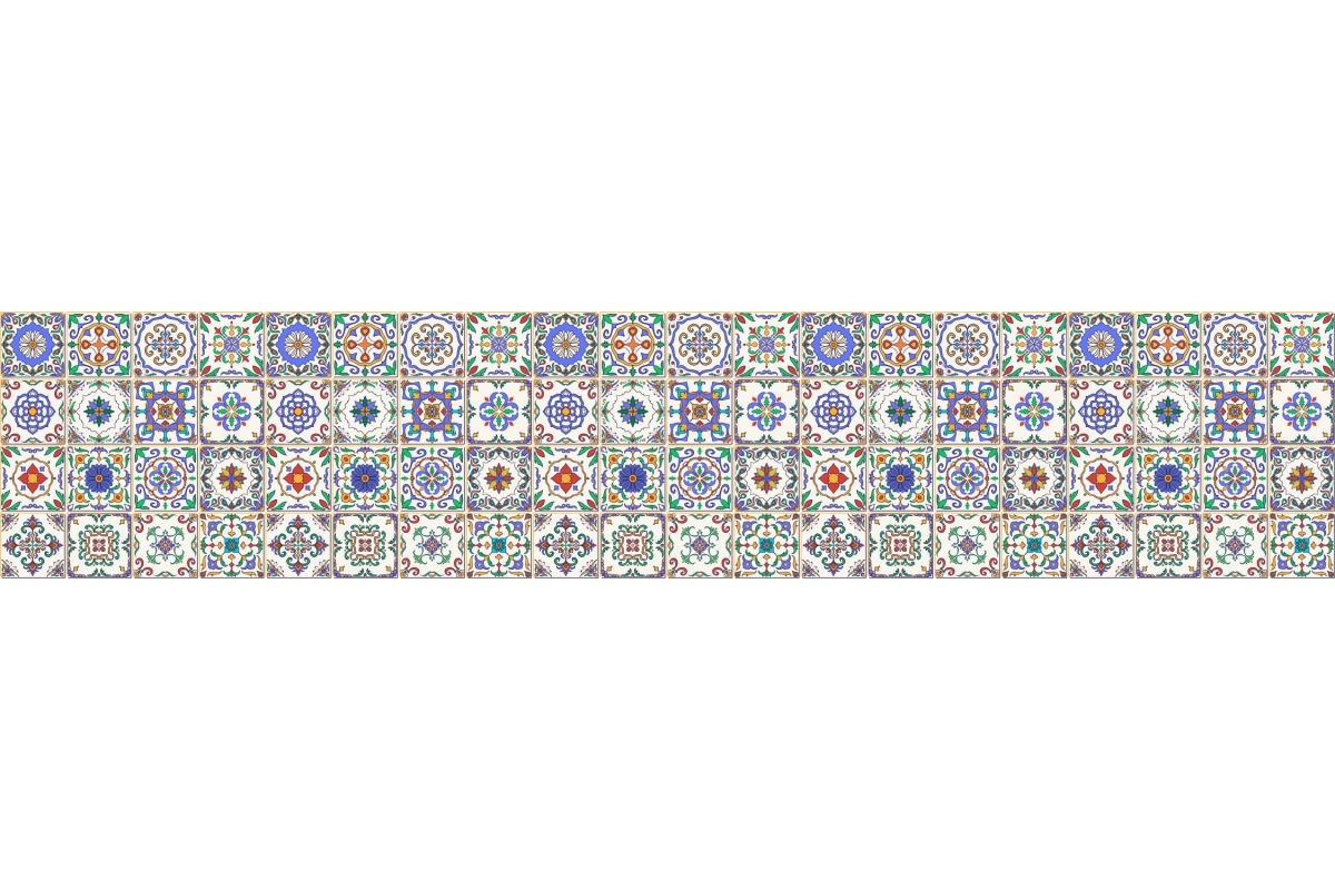Küchenrückwand Acrylglas Bunte Patchwork Kacheln