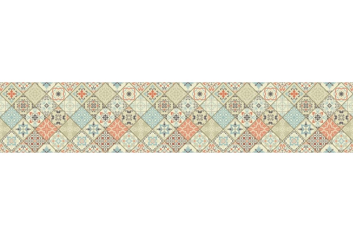 Küchenrückwand Acrylglas Talavera Patchwork Fliesen