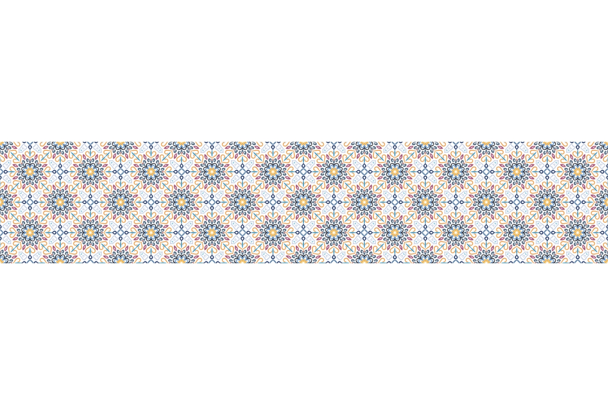 Küchenrückwand Blumen Ornament