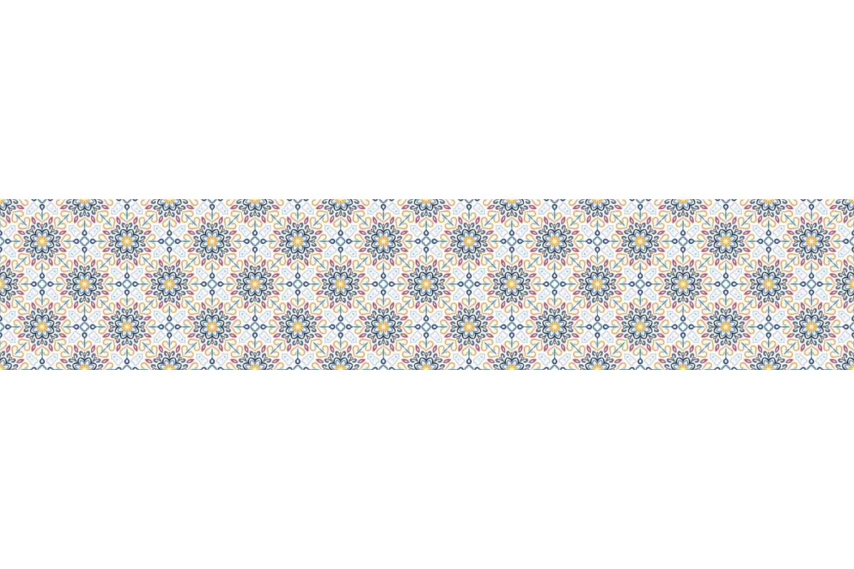 Küchenrückwand Hartschaumplatte Blumen Ornament
