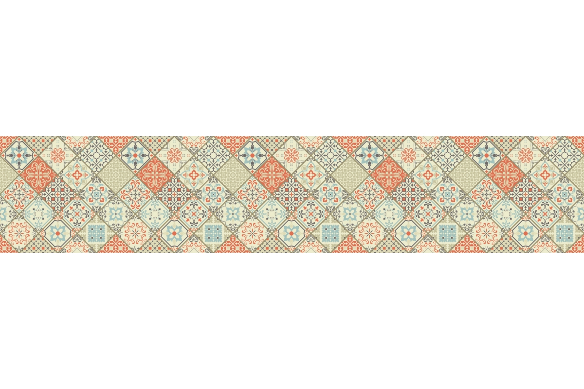 Küchenrückwand Blumen Ornament