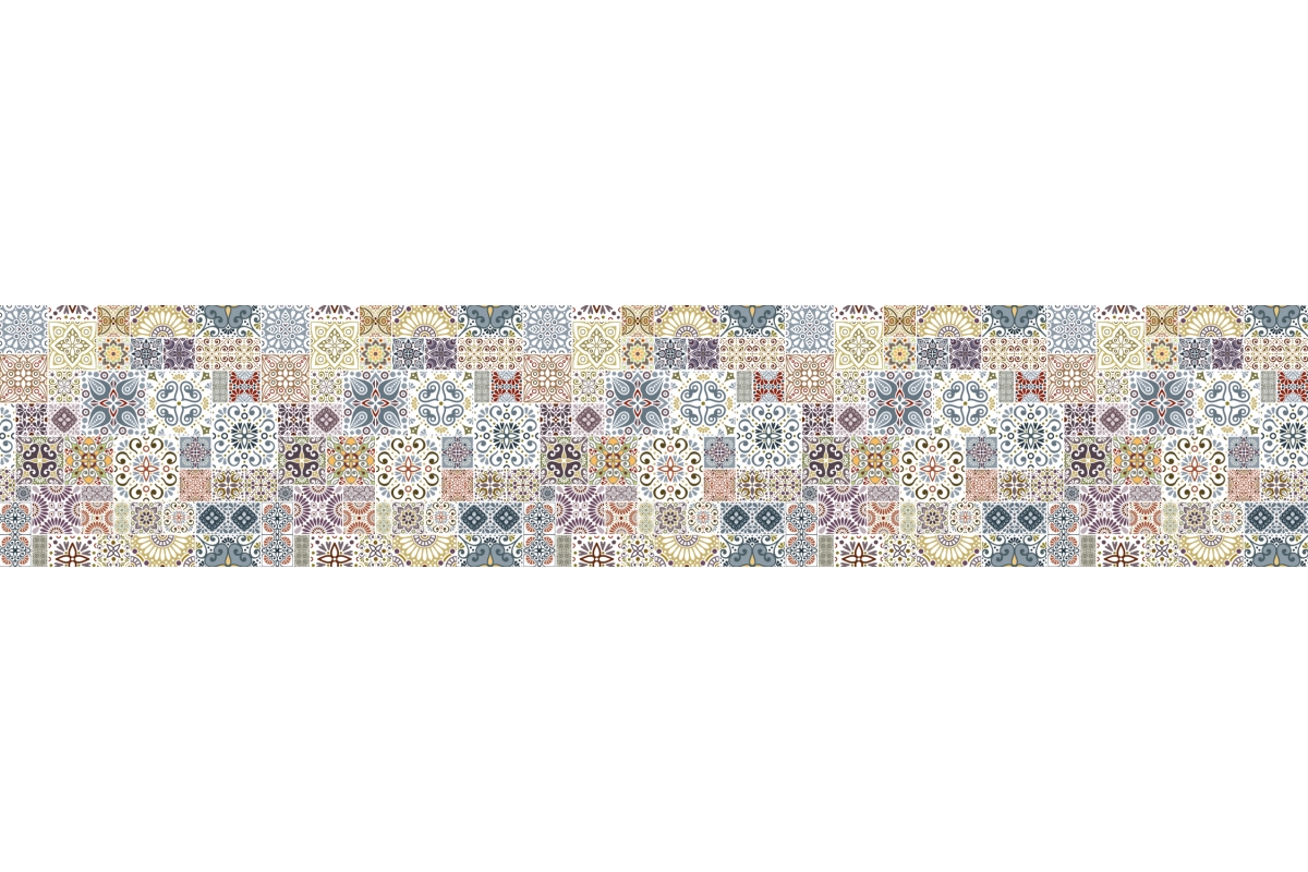 Küchenrückwand Tunesische Patchwork Kunst