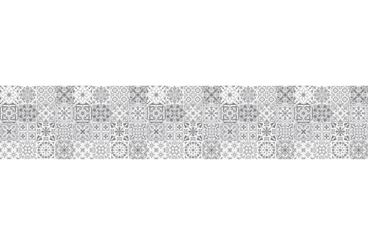 Küchenrückwand Patchwork Grau