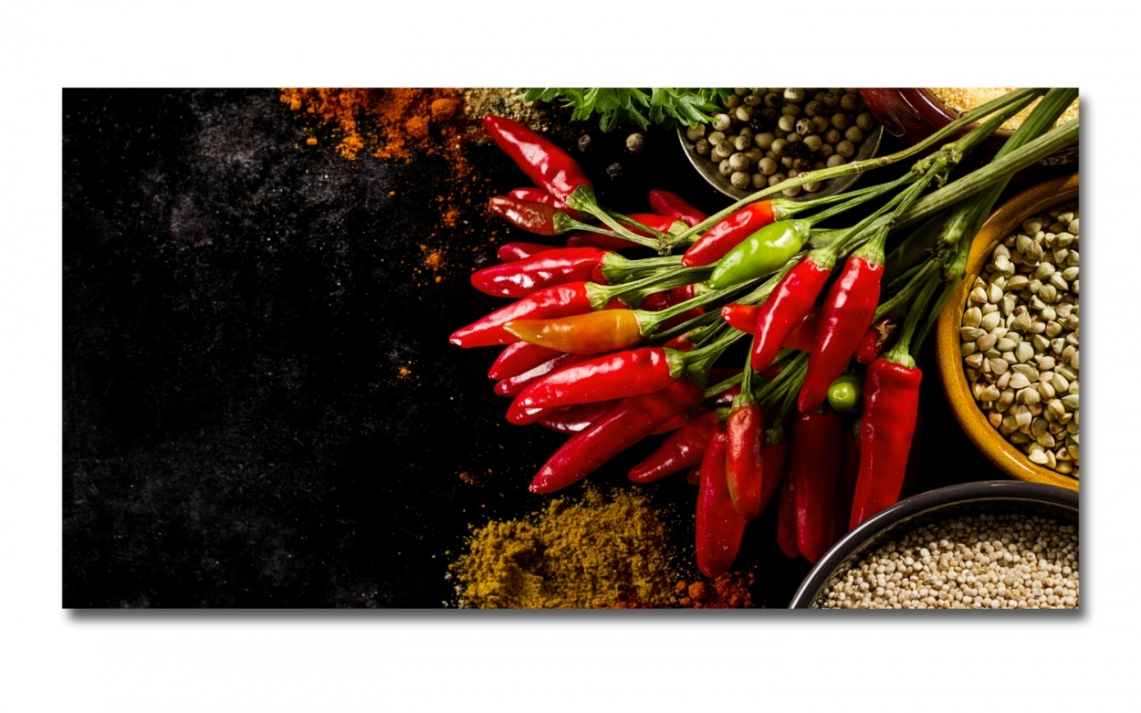 Spritzschutz Küche Aluverbund Hot Peperoni