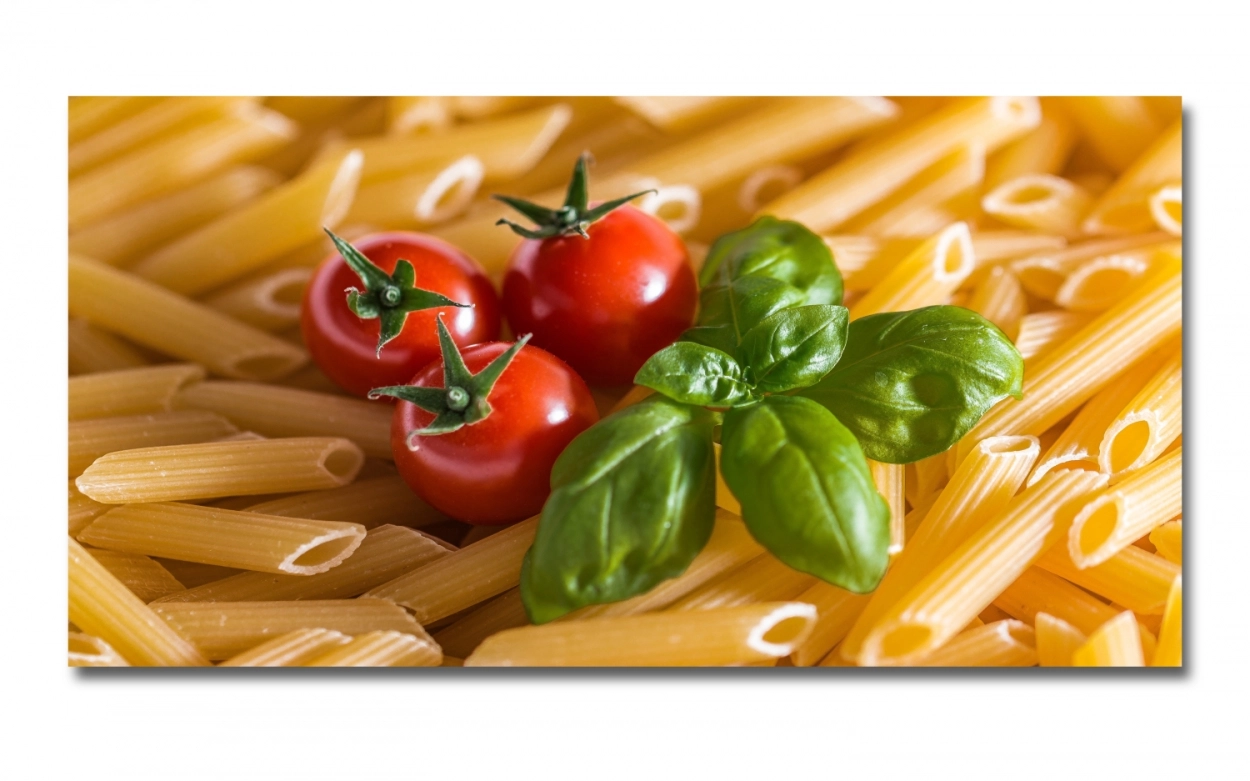Spritzschutz Küche Nudel Tomate Basilikum