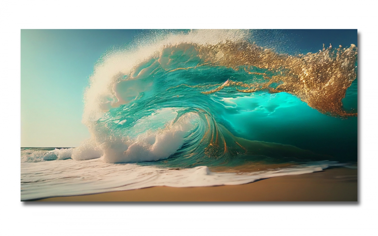 Spritzschutz Küche Acrylglas Meeres Welle Abstrakt