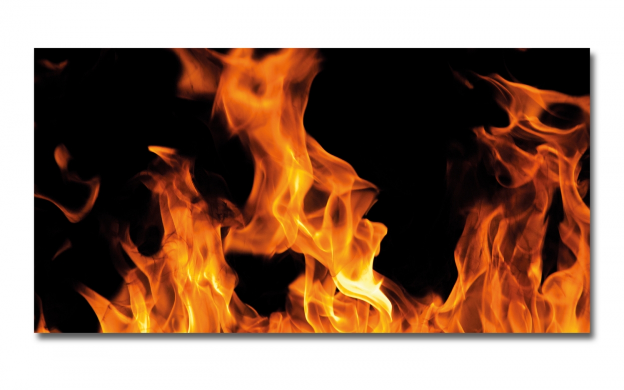 Spritzschutz Küche Acrylglas Feuer