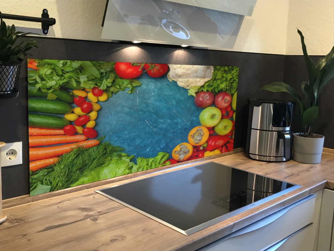 Spritzschutz Küche Acrylglas Gemüse