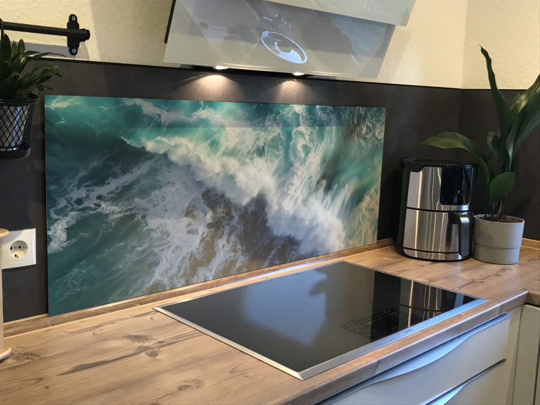 Spritzschutz Küche Acrylglas Meeres Wellen