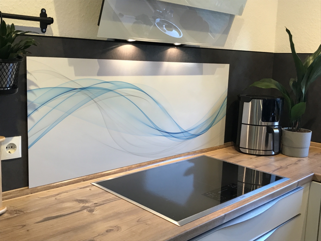 Spritzschutz Küche Acrylglas Abstrakt Welle