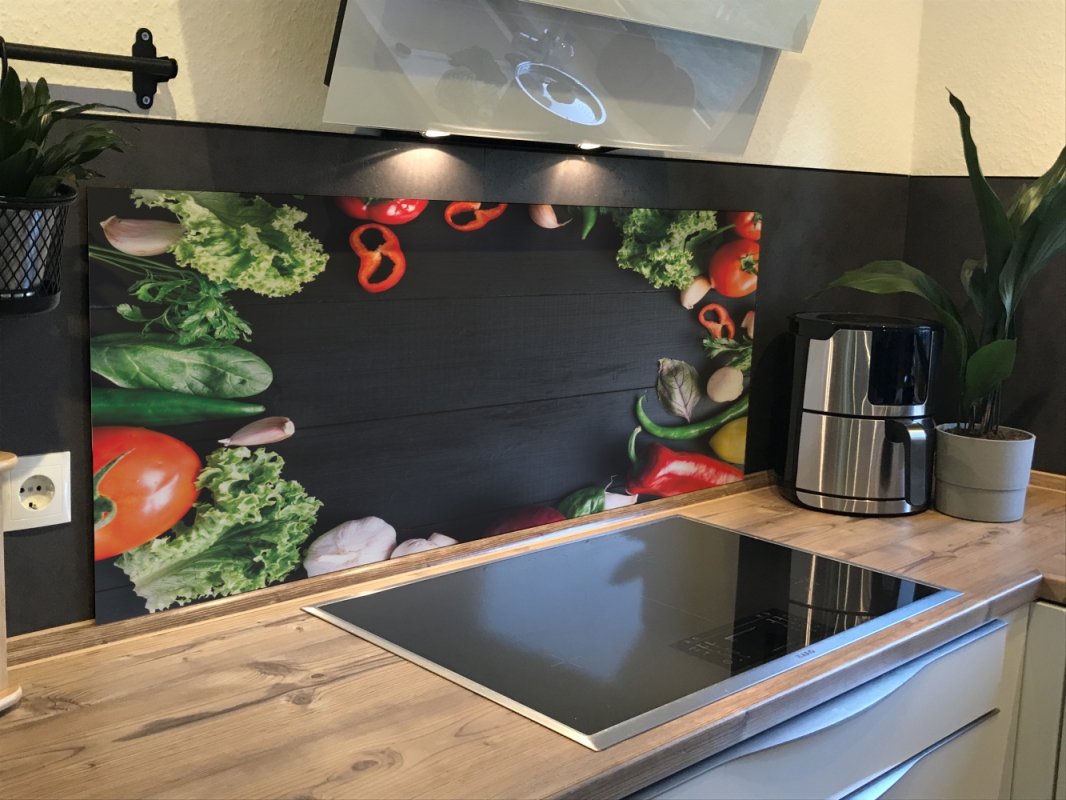 Spritzschutz Küche Acrylglas Gemüse