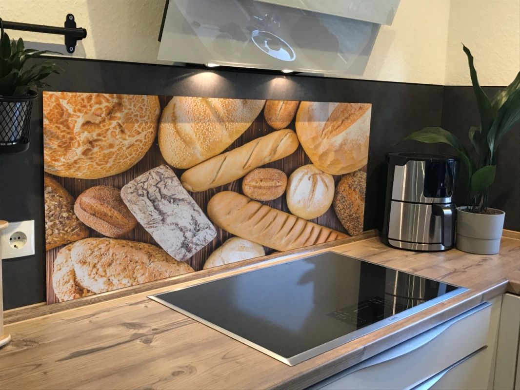 Spritzschutz Küche Hartschaumplatte Brotsorten