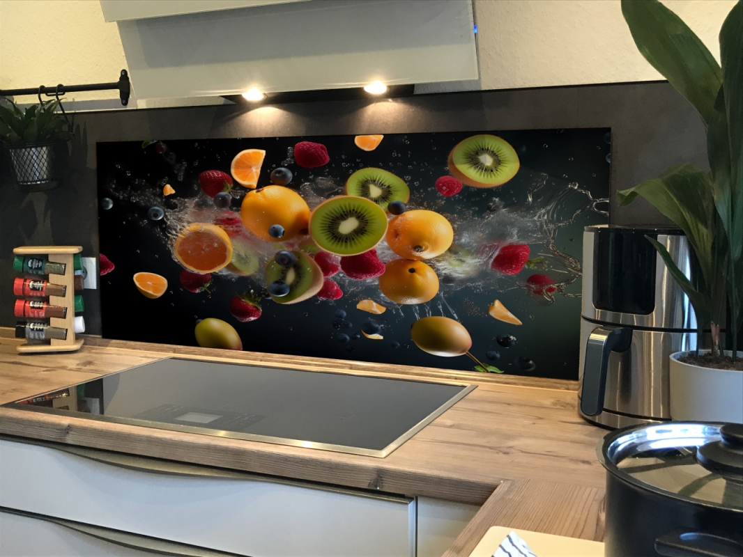 Spritzschutz Küche Acrylglas Tropische Früchte