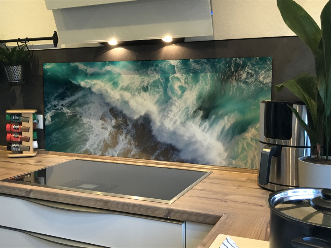 Spritzschutz Küche Acrylglas Meeres Wellen