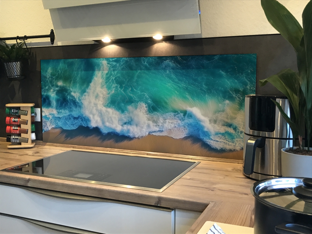 Spritzschutz Küche Acrylglas Ozean