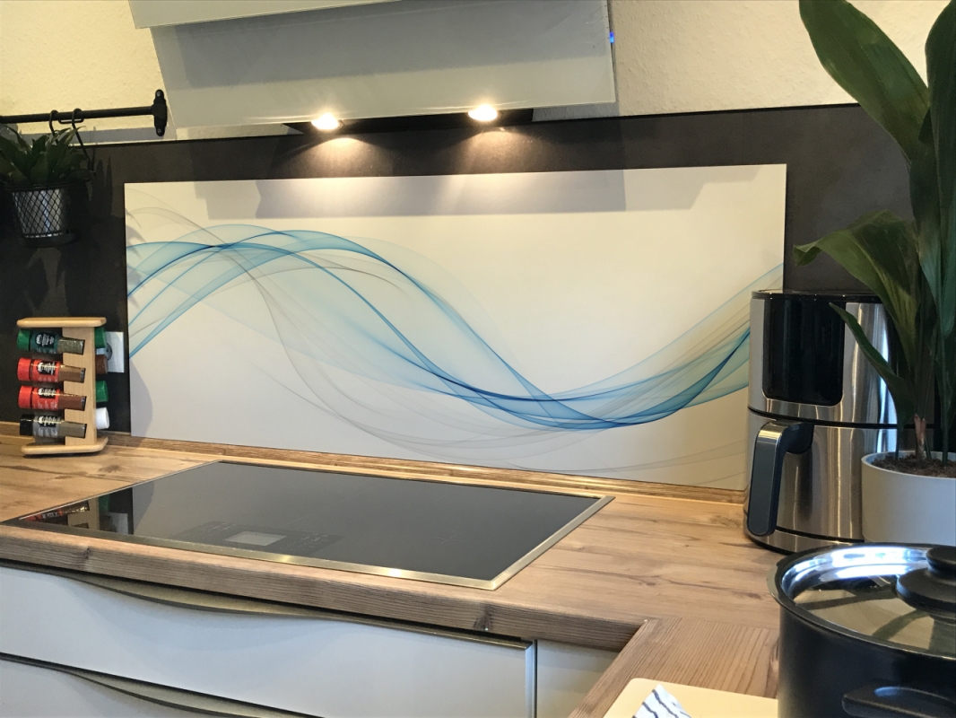 Spritzschutz Küche Acrylglas Abstrakt Welle