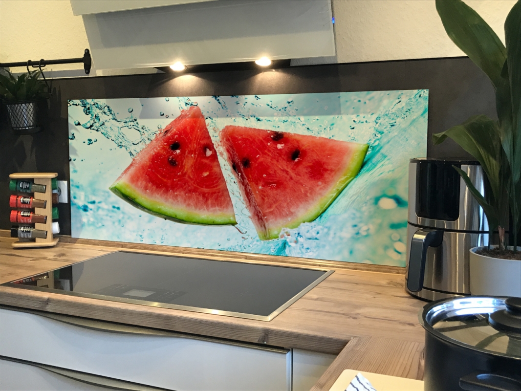 Spritzschutz Küche Acrylglas Wassermelonen Splash