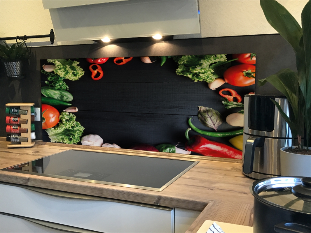 Spritzschutz Küche Acrylglas Gemüse