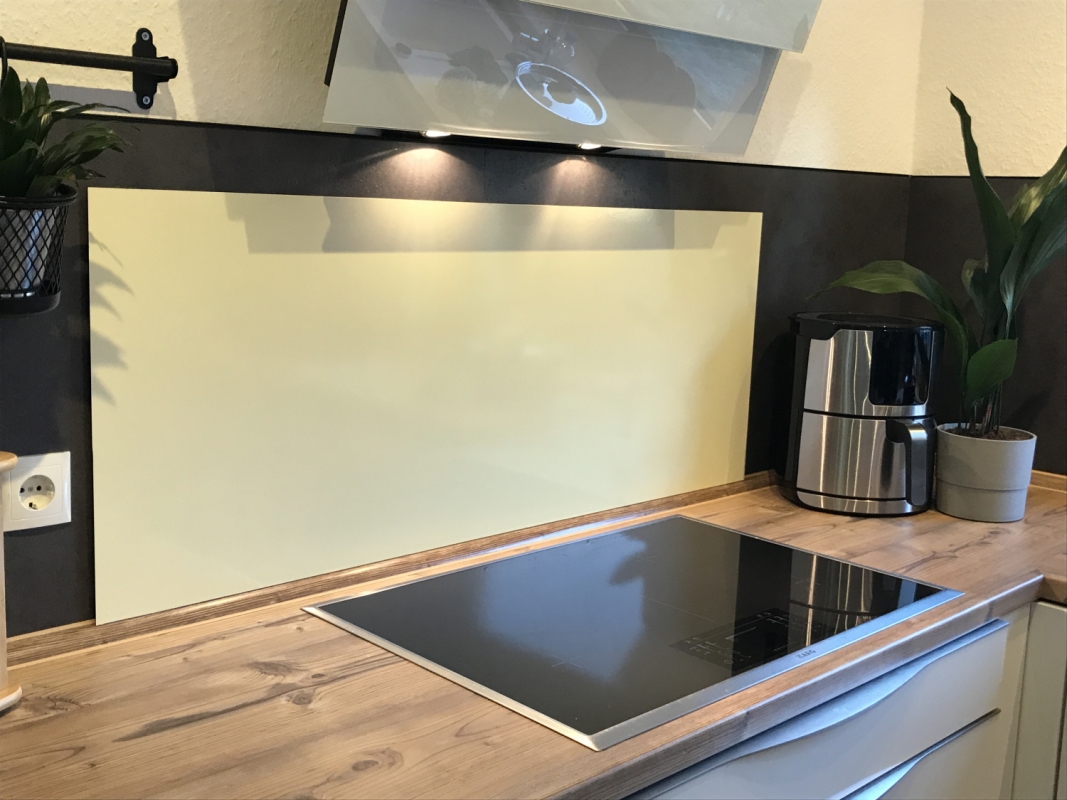 Spritzschutz Küche Acrylglas Einfarbig Blassgelb