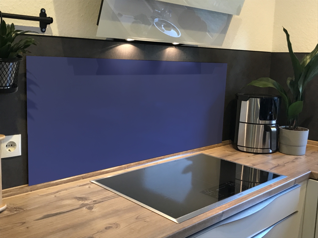 Spritzschutz Küche Acrylglas Einfarbig Nacht Blau