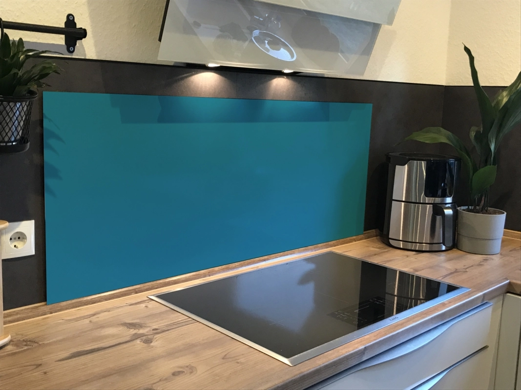 Spritzschutz Küche Acrylglas Einfarbig Tintenblau