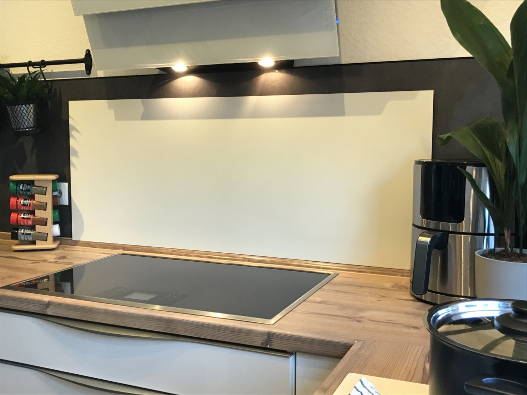 Spritzschutz Küche Acrylglas Einfarbig Elfenbein