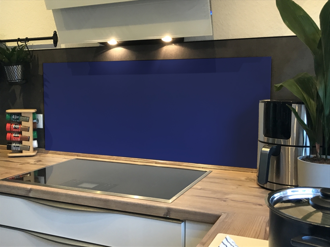 Spritzschutz Küche Acrylglas Einfarbig Nacht Blau