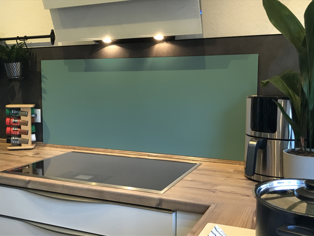 Spritzschutz Küche Acrylglas Einfarbig Graugrün