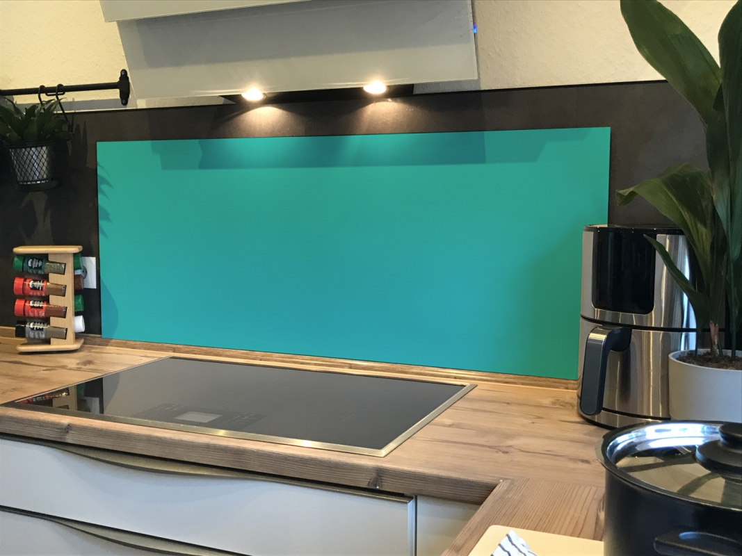 Spritzschutz Küche Acrylglas Einfarbig Türkis