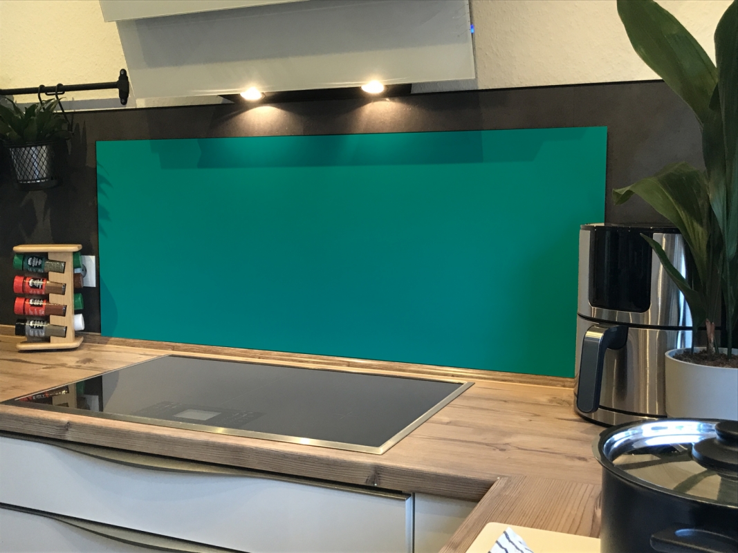 Spritzschutz Küche Acrylglas Einfarbig Grünblau