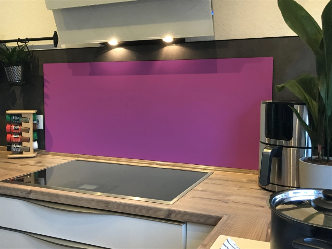 Spritzschutz Küche Hartschaumplatte Einfarbig Magenta