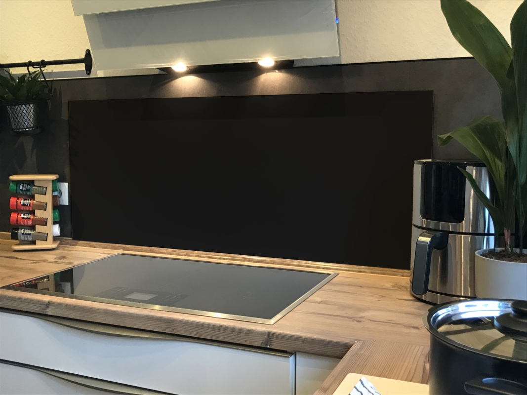 Spritzschutz Küche Einfarbig Anthrazit