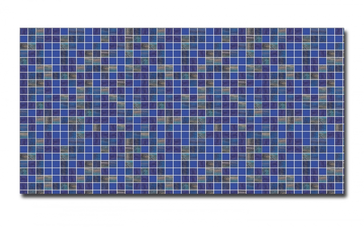 Spritzschutz Küche Hartschaumplatte Mosaik Dunkelblau