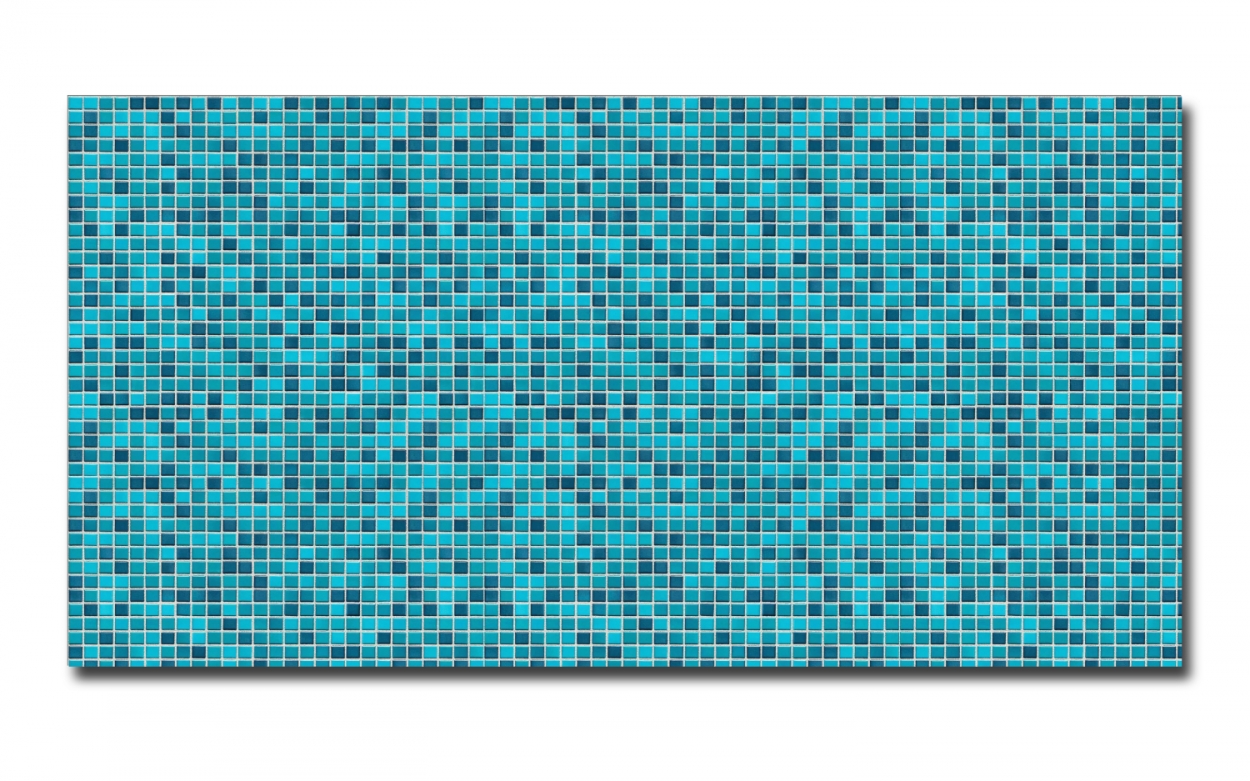 Spritzschutz Küche Keramik Mosaik Blau