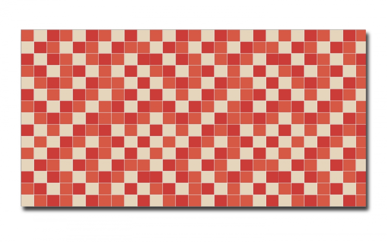 Spritzschutz Küche Rot Beige Mosaik