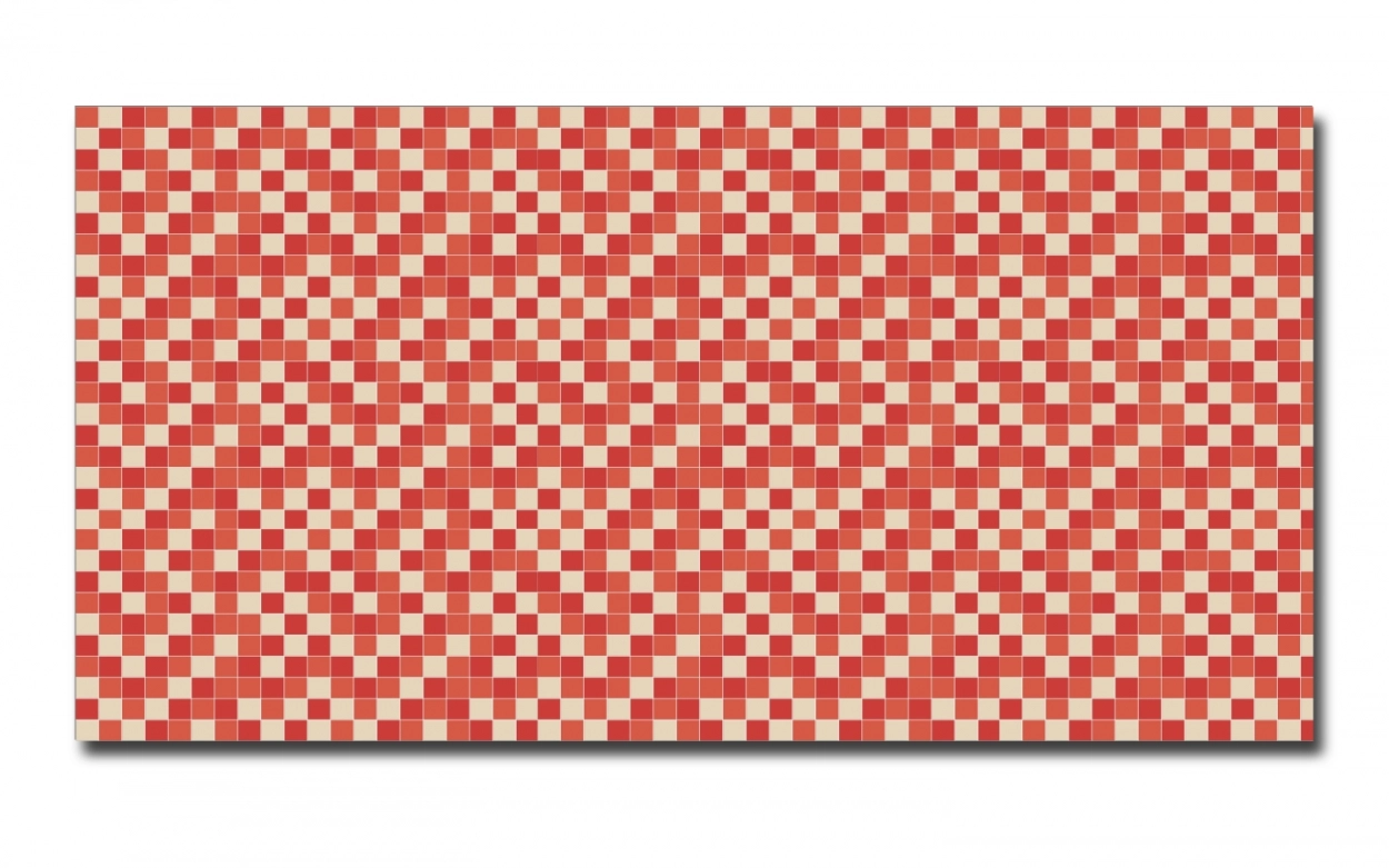 Spritzschutz Küche Hartschaumplatte Mosaik Rot Beige