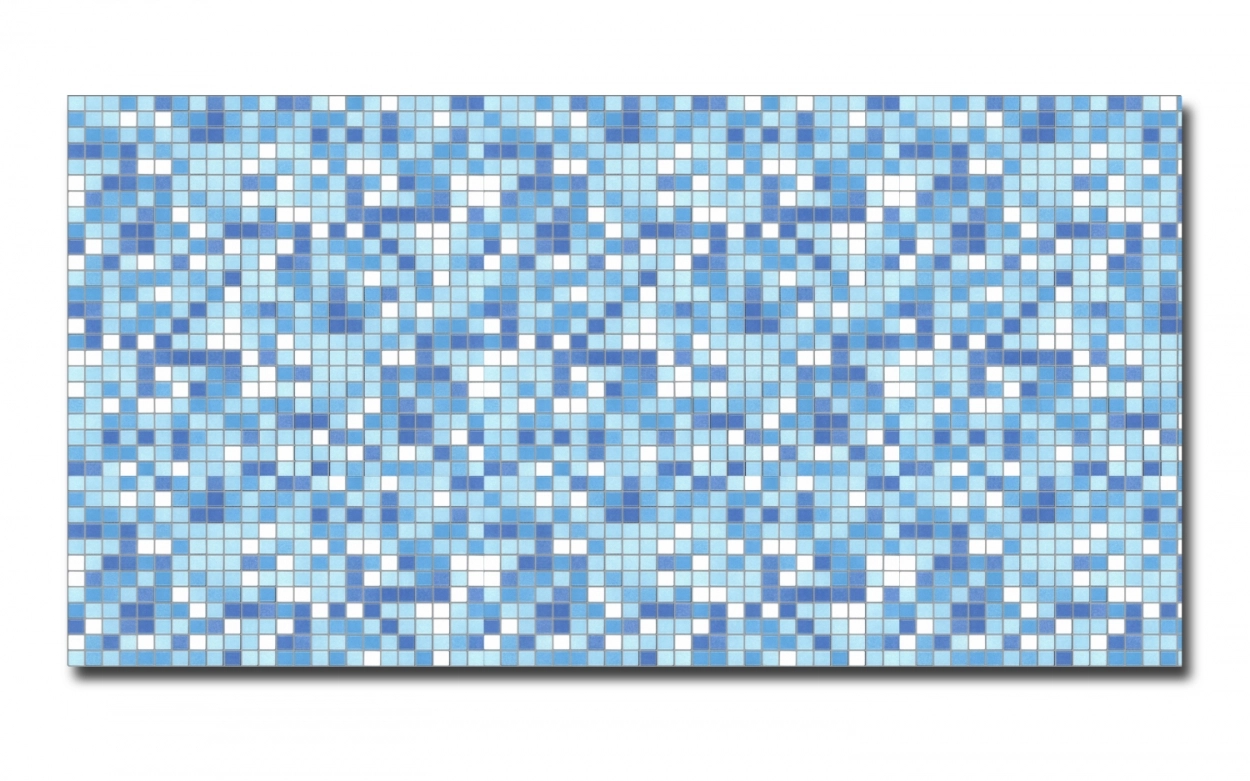 Spritzschutz Küche Hartschaumplatte Mosaikfliesen Blau