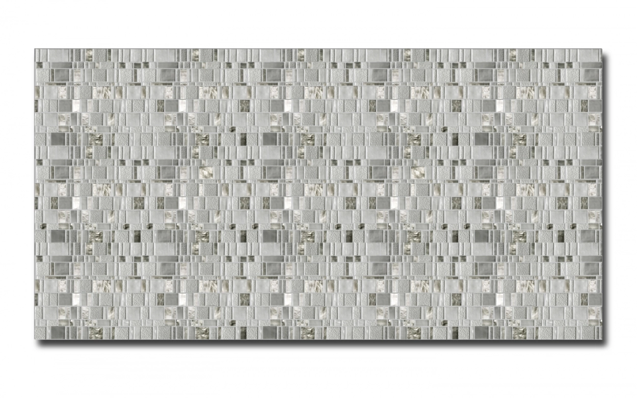 Spritzschutz Küche Hartschaumplatte Silver Modern Mosaik