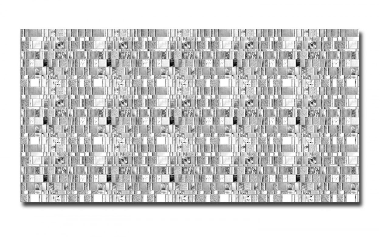 Spritzschutz Küche Hartschaumplatte Silber Mosaiksteine