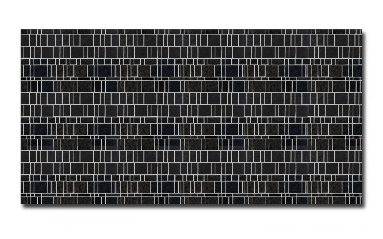 Spritzschutz Küche Hartschaumplatte Schwarze Mosaik
