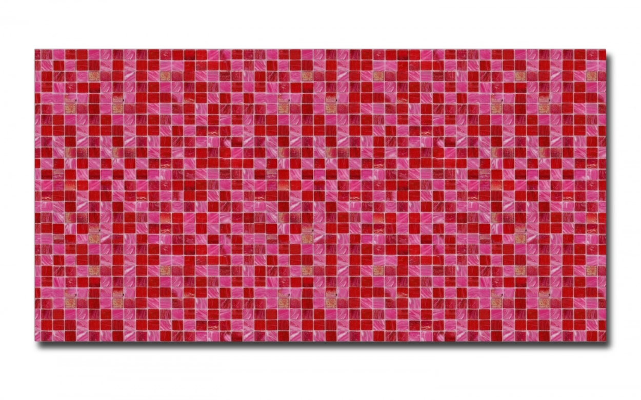 Spritzschutz Küche Acrylglas Rot Mosaikstein