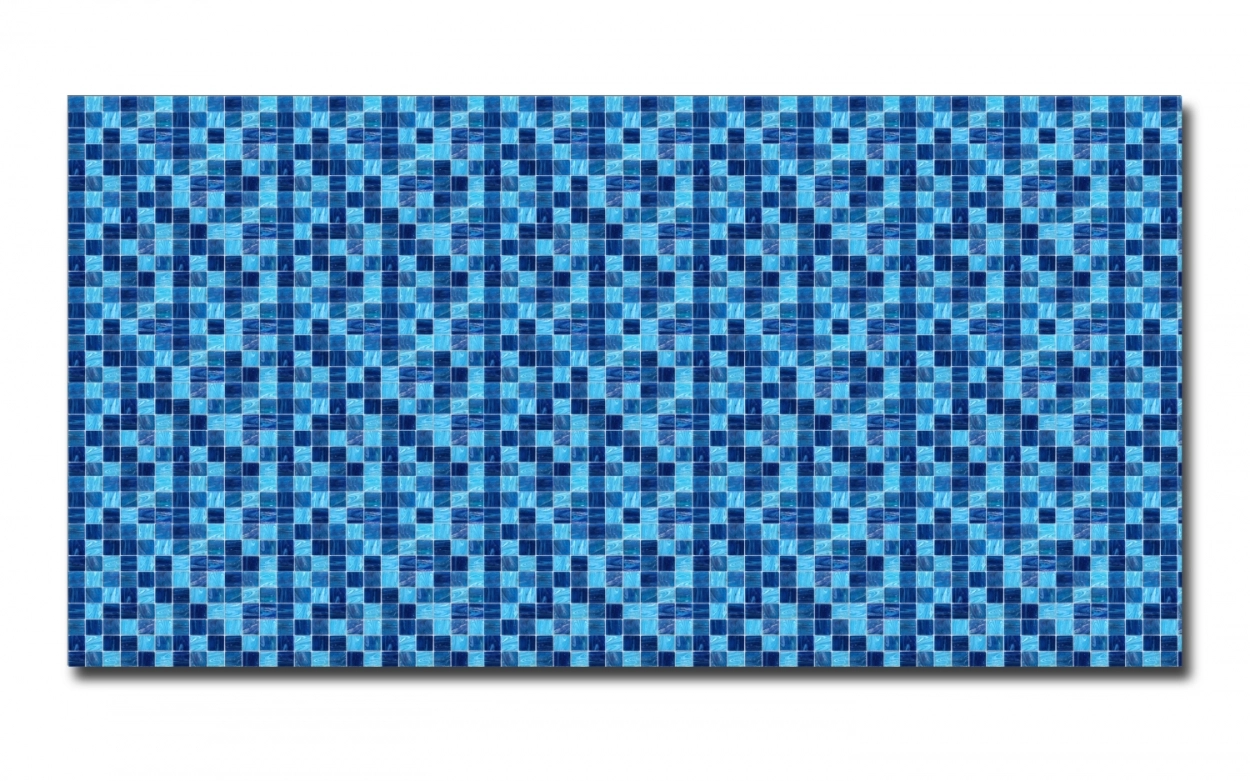 Spritzschutz Küche Acrylglas Blau Mix Mosaik